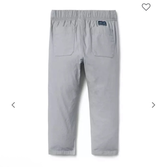 Janie and Jack Light Gray Drawstring Pants - Picture 2 of 2